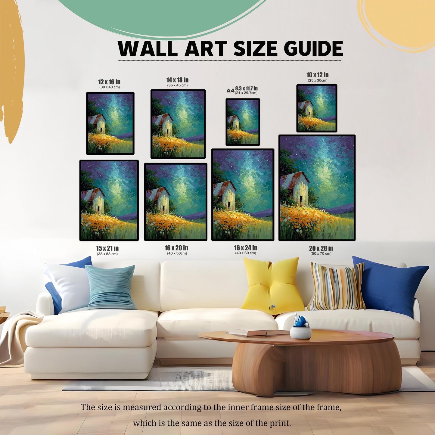 wal art size guide